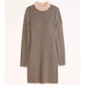 Abercrombie & Fitch Checkered Knit Dress
